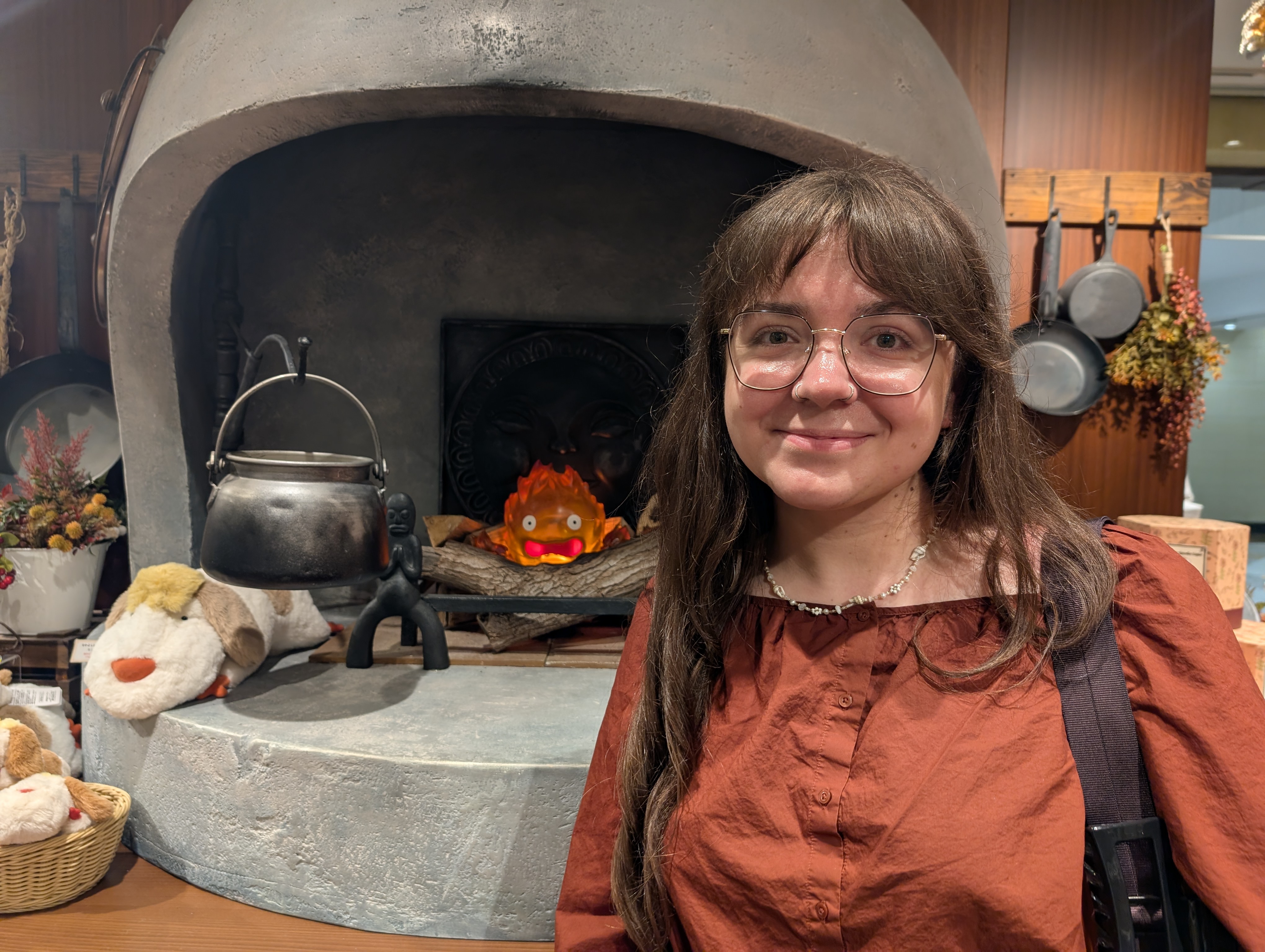 met calcifer the fire demon from howls moving castle